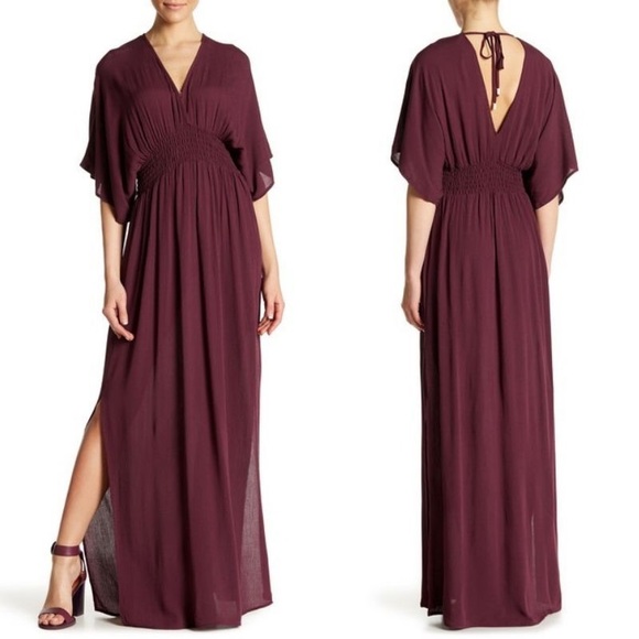 grape maxi dress